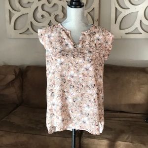 Pale pink floral top